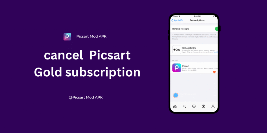 How to cancel your Picsart Gold subscription 2 3 1