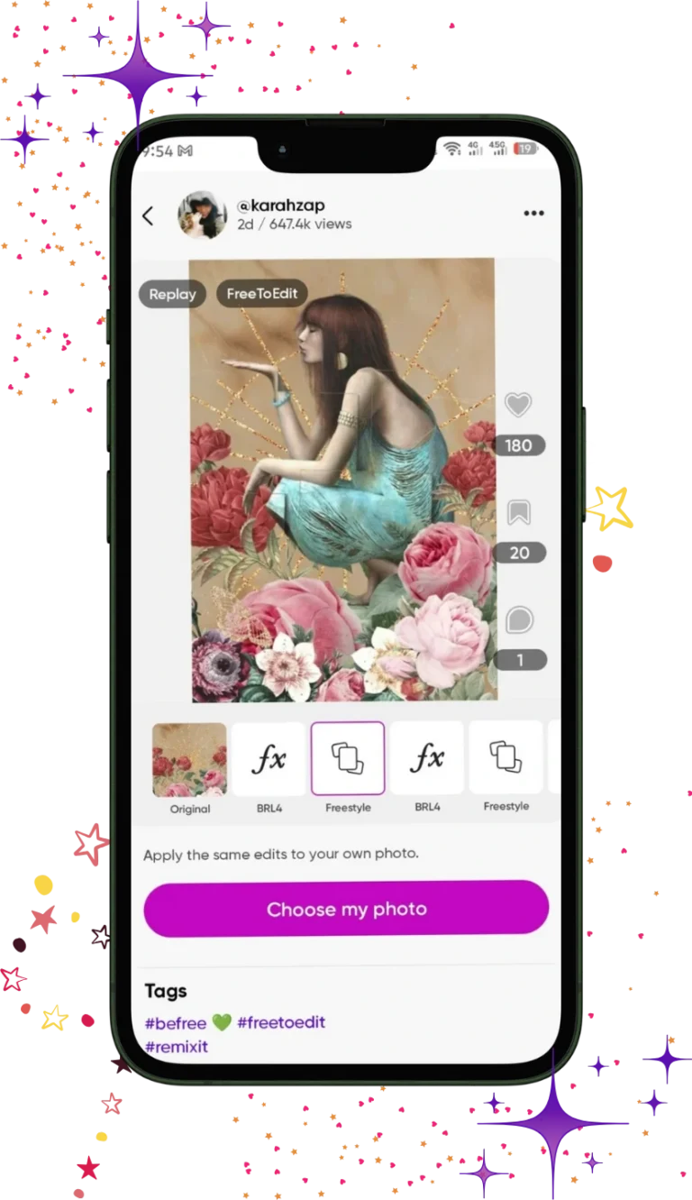 picsart mod apk slider
