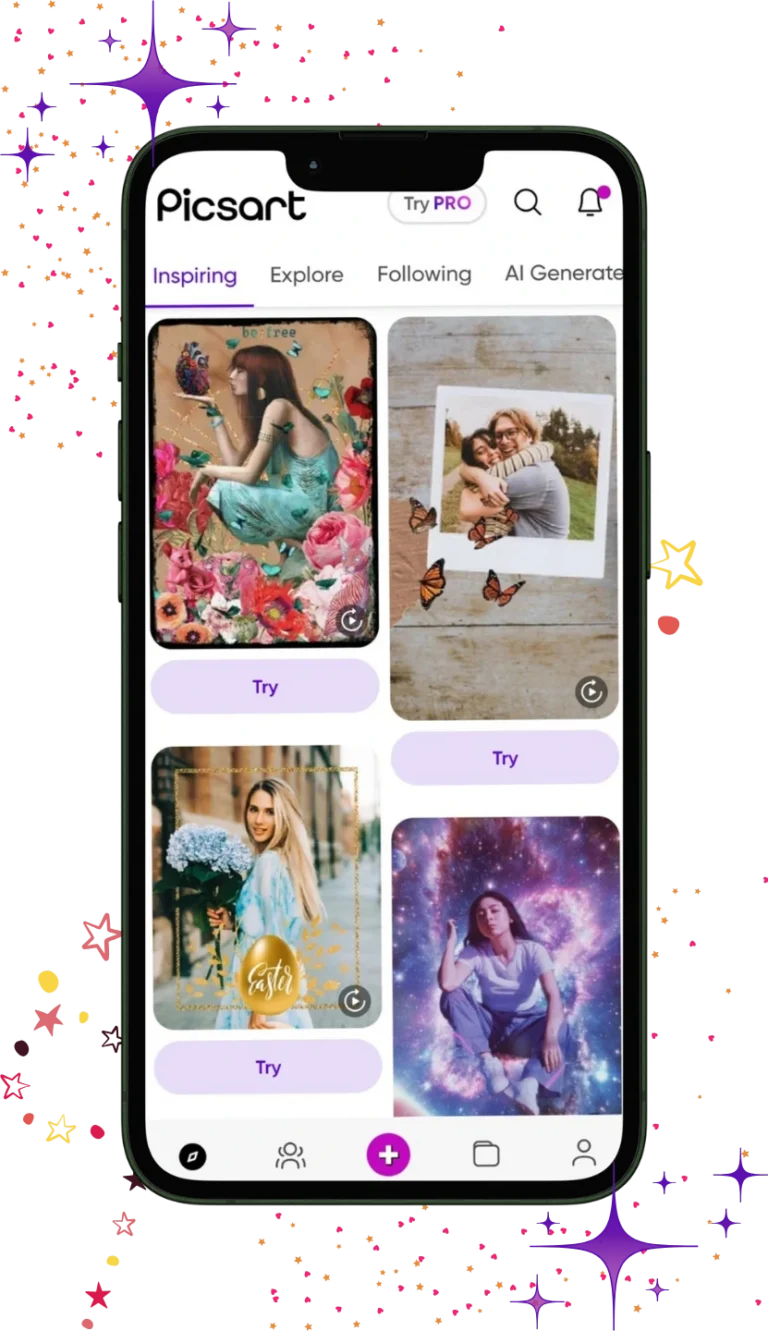 picsart mod apk slider